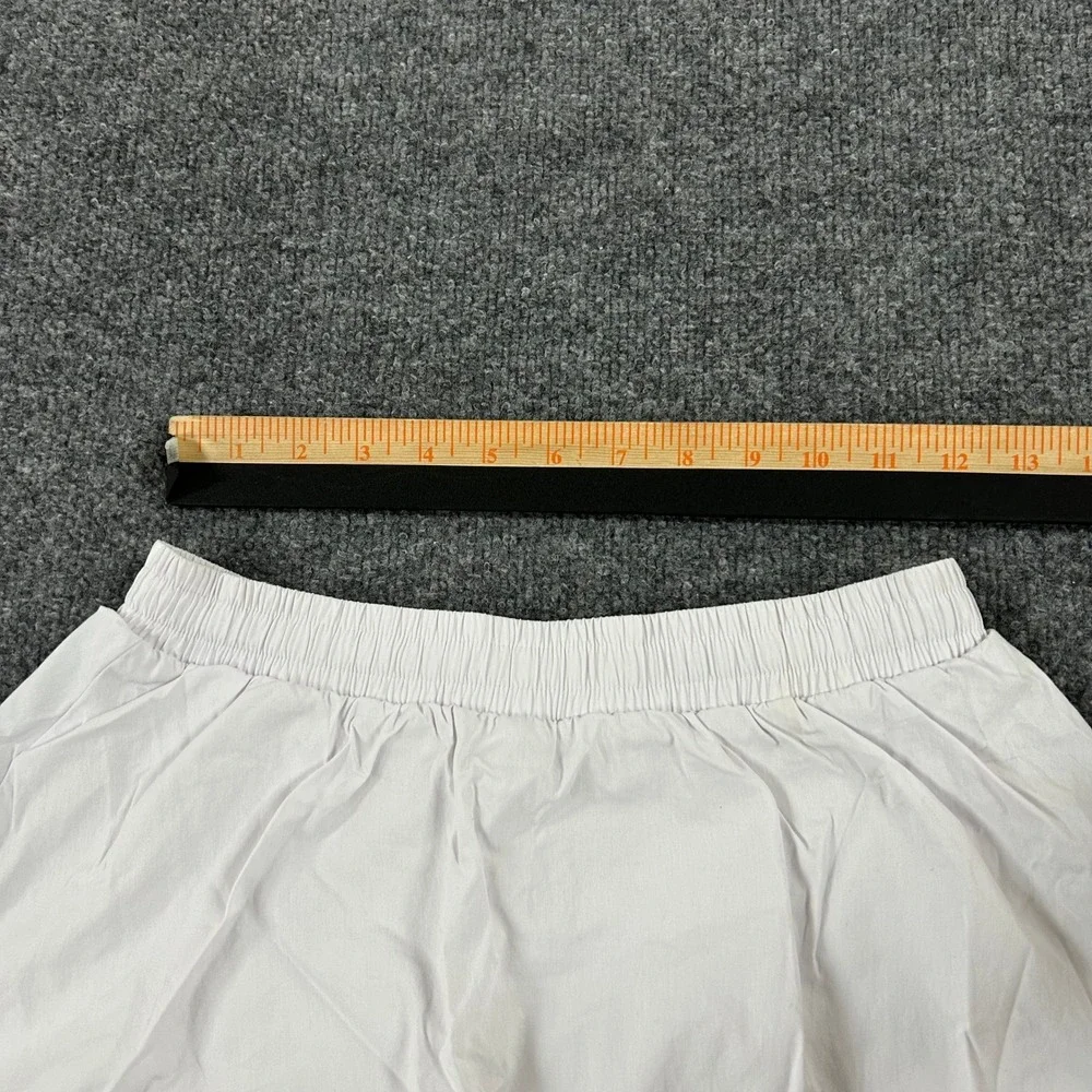 Alo Skirt Womens Size S White Bubble Lightweight Elastic Waist Casual Athletic